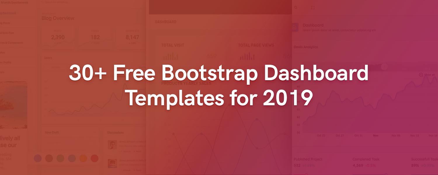 30+ Free Bootstrap Dashboard Templates for 2019